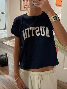 Brandy Melville Austin navy tee